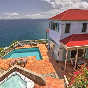 Villa St Thomas Cliffside With Pool And Hot Tub!, Lovenlund